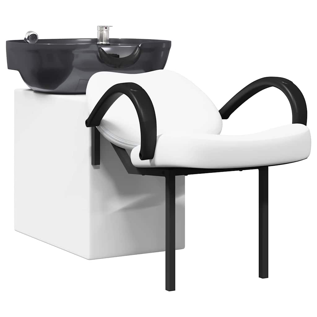 Sampon Szék Fehér és fekete 136 x 60 x 92 cm PVC