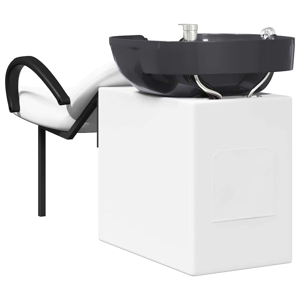 Sampon Szék Fehér és fekete 136 x 60 x 92 cm PVC