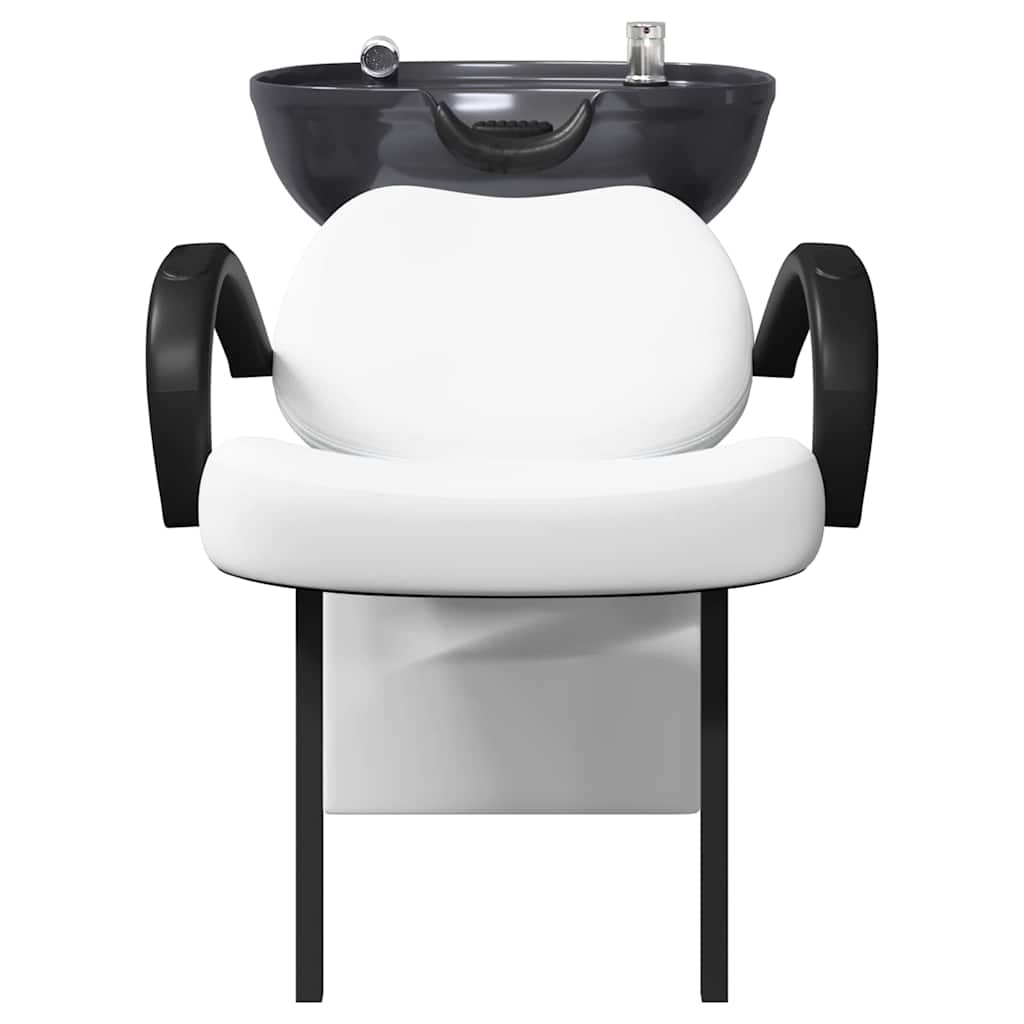Sampon Szék Fehér és fekete 136 x 60 x 92 cm PVC