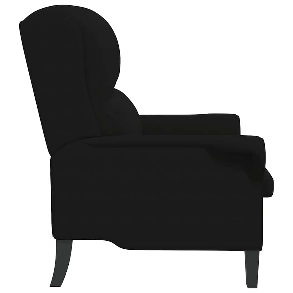 karosszék Fekete 76 x 94 x 102 cm Mikroszálas