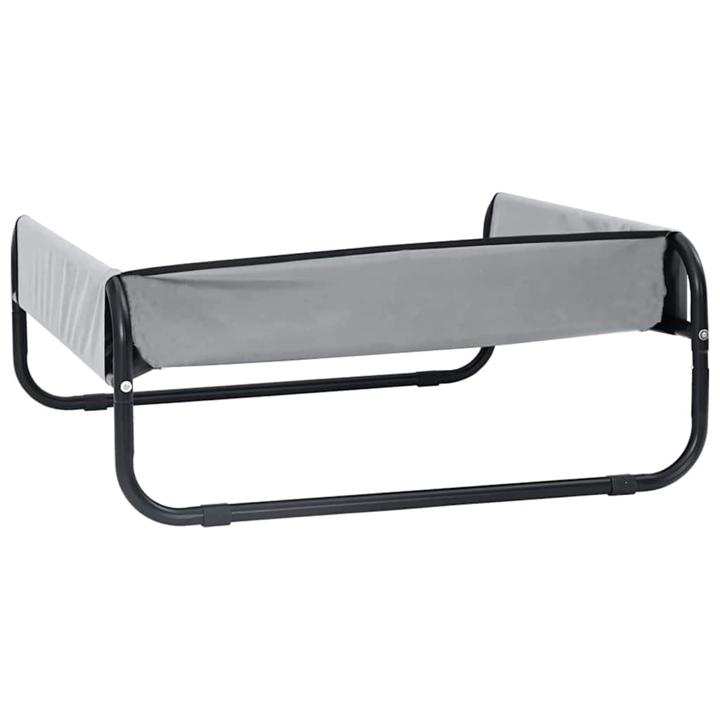 Kutyafekhely Világosszürke 85 x 85 x 33 cm Acél