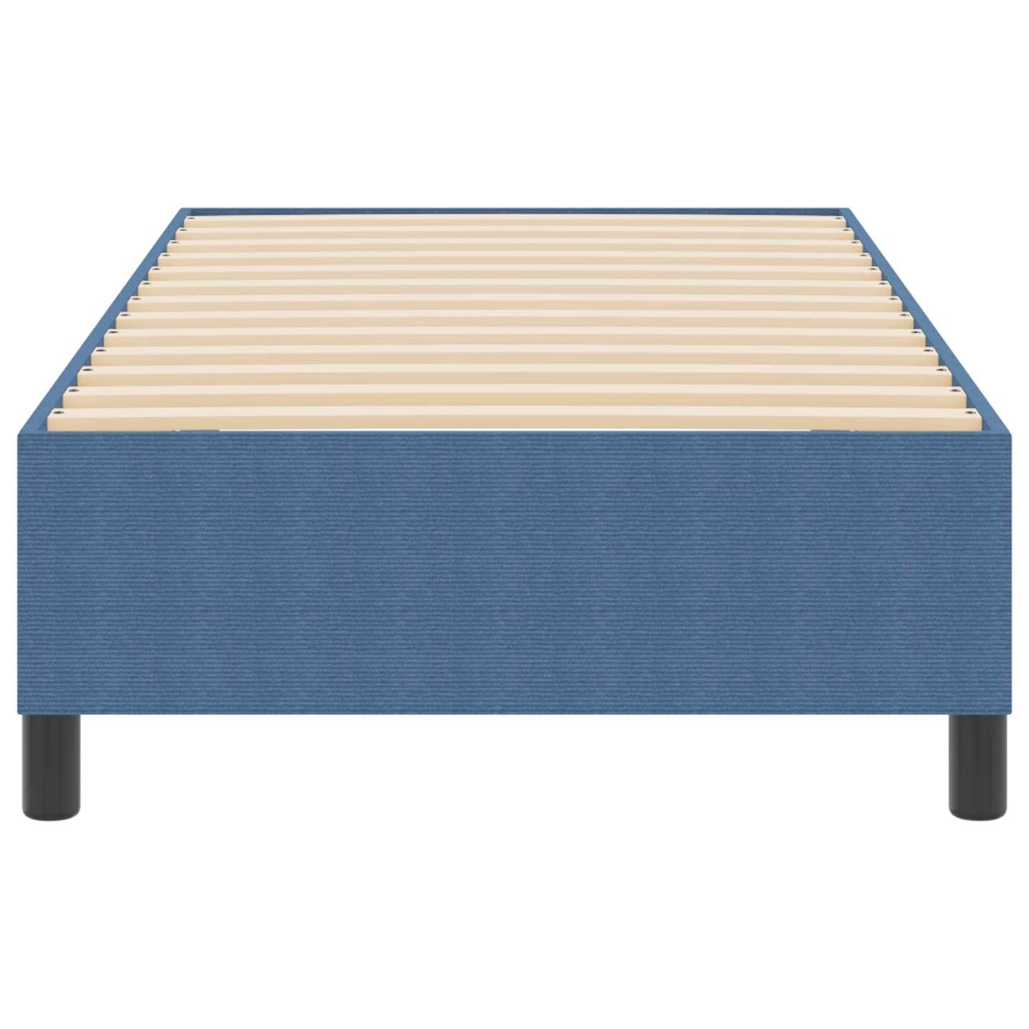 Platform ágykeret Kék 90 x 200 cm Bársonyos szövet
