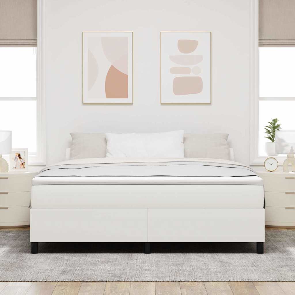 Platform ágykeret Krém 180 x 200 cm Bársonyos szövet