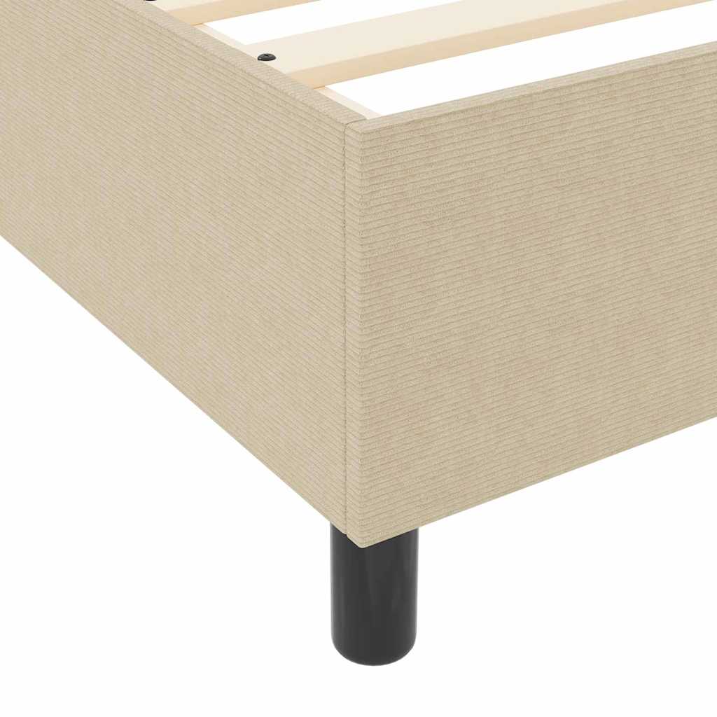 Boxrugós ágy Világosszürke és fehér 200 x 200 cm