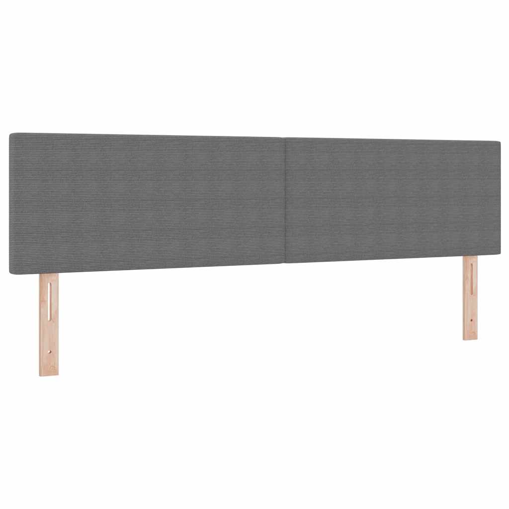 LED Box Spring Ágy Világosszürke és fehér 180 x 200 cm