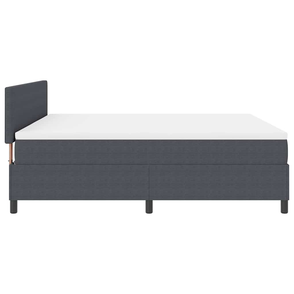 LED Box Spring Ágy Sötétszürke és Fehér 180 x 200 cm