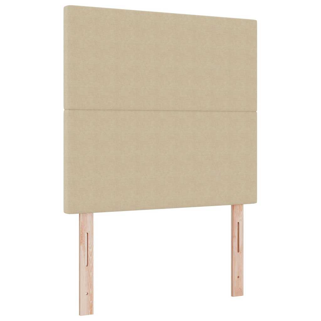 LED Box Spring Ágy Világosszürke és fehér 100 x 200 cm