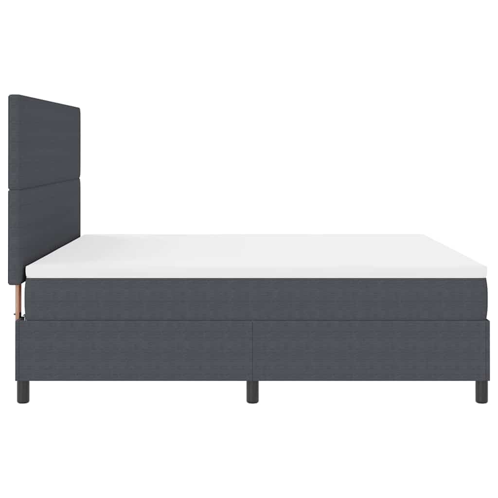 LED Box Spring Ágy Sötétszürke és Fehér 180 x 200 cm