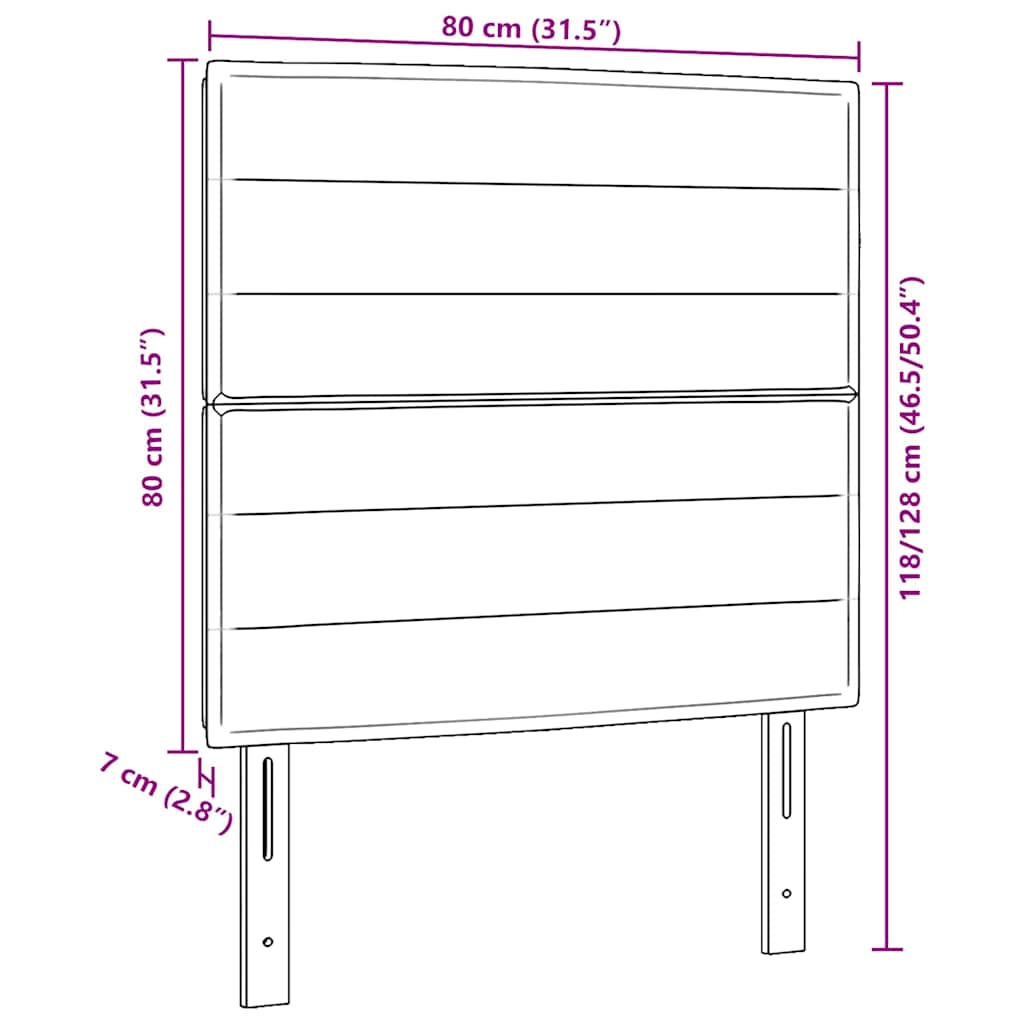 Fejtámla Kék 80 cm szövet