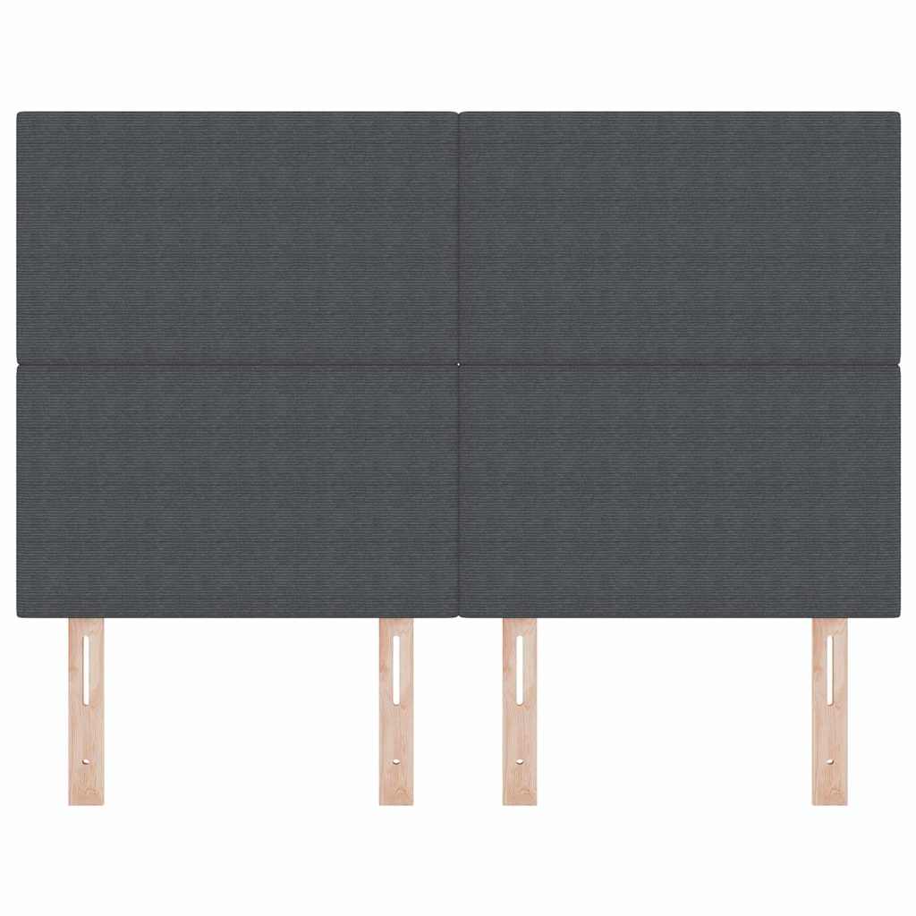 Fejtámla Sötétszürke 160 cm Bársonyos szövet