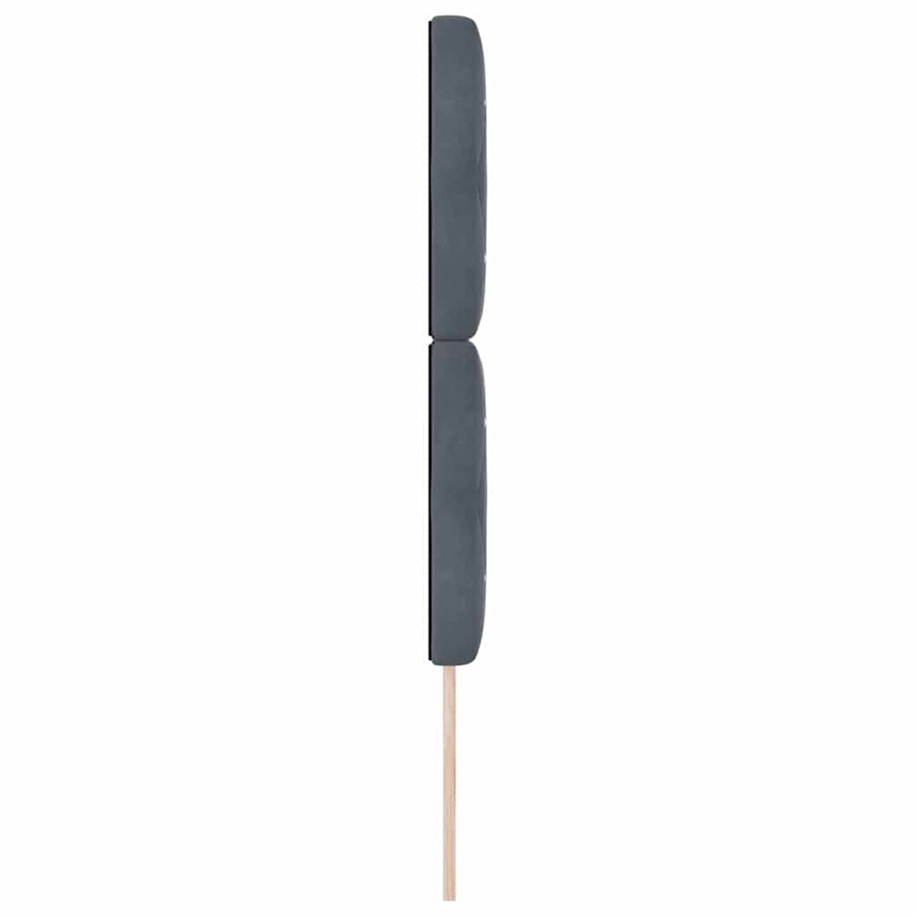 Fejtámla Sötétszürke 80 cm Bársony