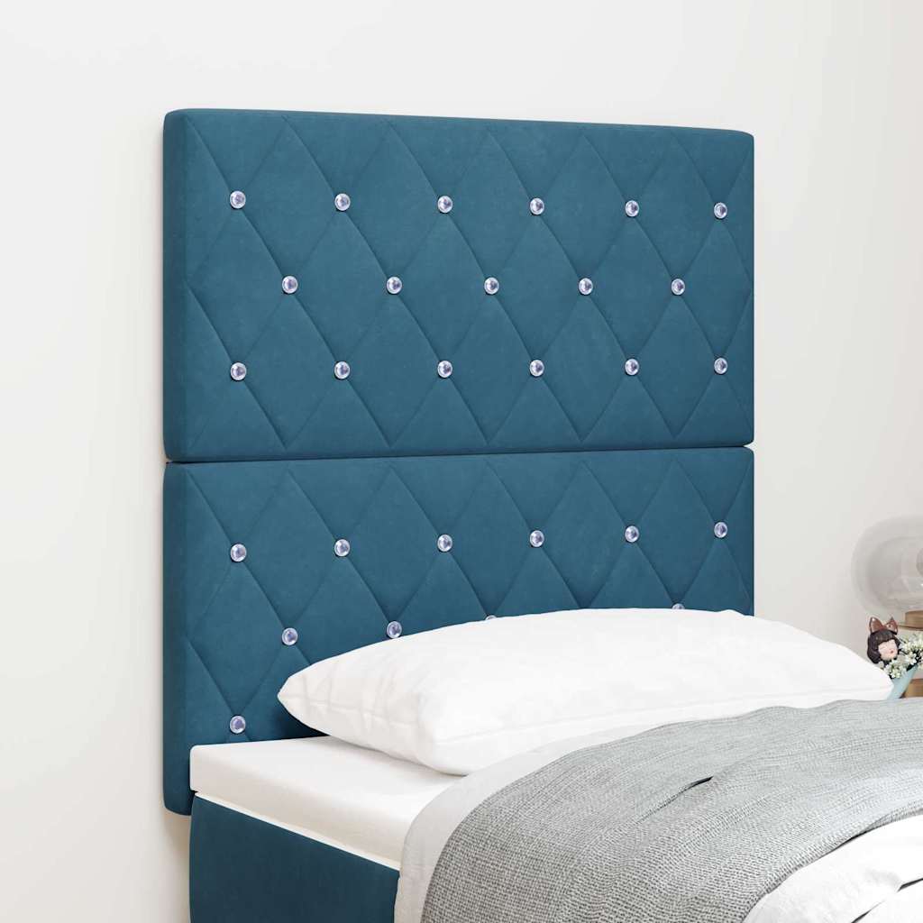 Fejtámla Sötét kék 80 cm Bársony