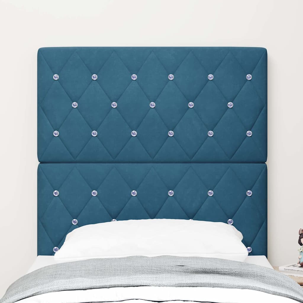 Fejtámla Sötét kék 80 cm Bársony