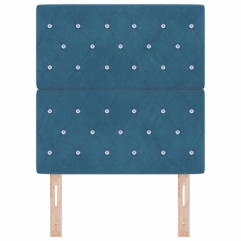 Fejtámla Sötét kék 80 cm Bársony