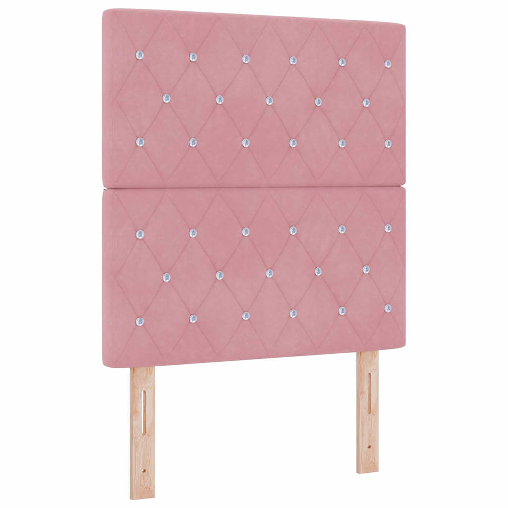 Fejtámla Rózsaszín 80 cm Bársony