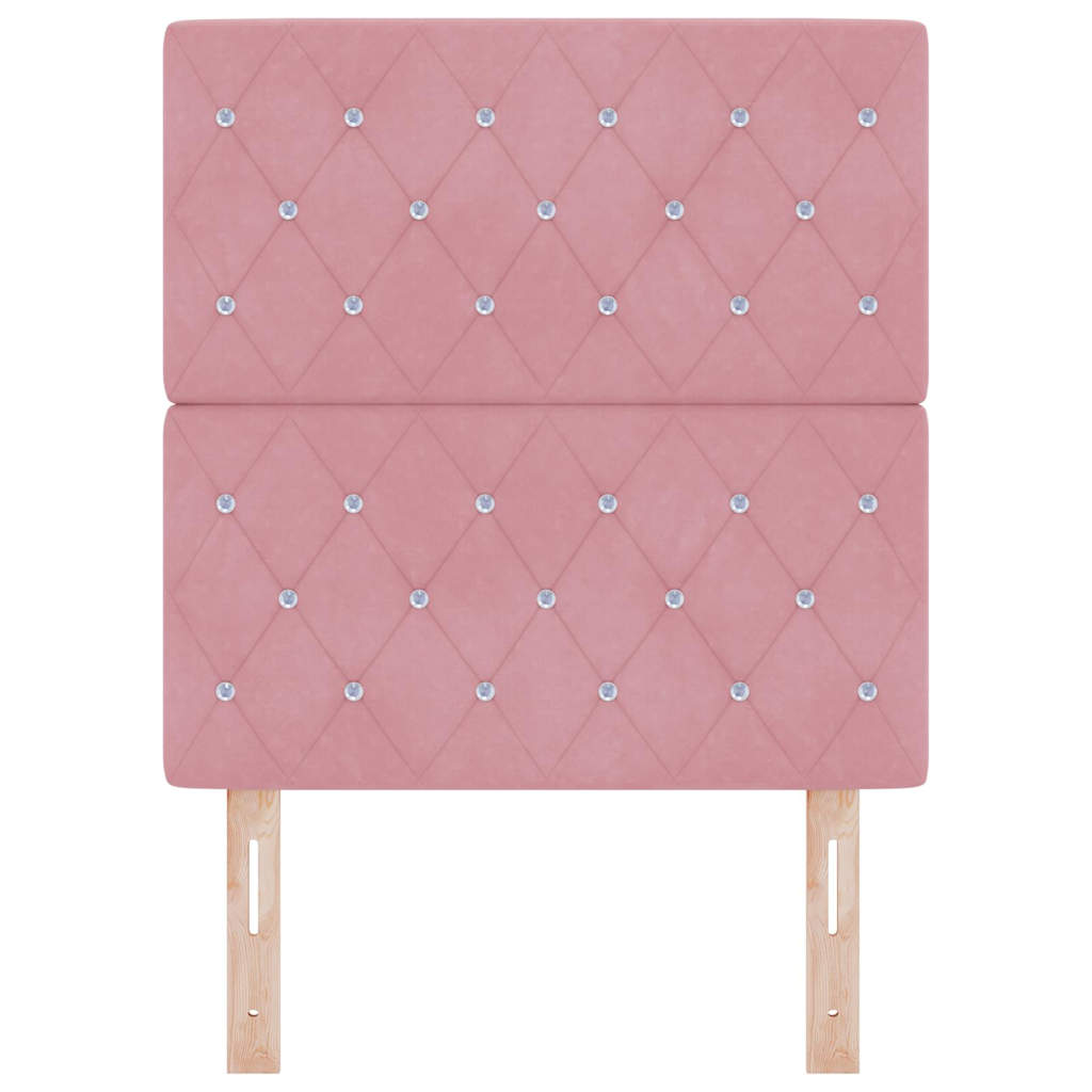 Fejtámla Rózsaszín 80 cm Bársony