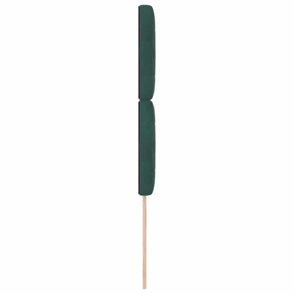 Fejtámla Sötétzöld 90 cm Bársony