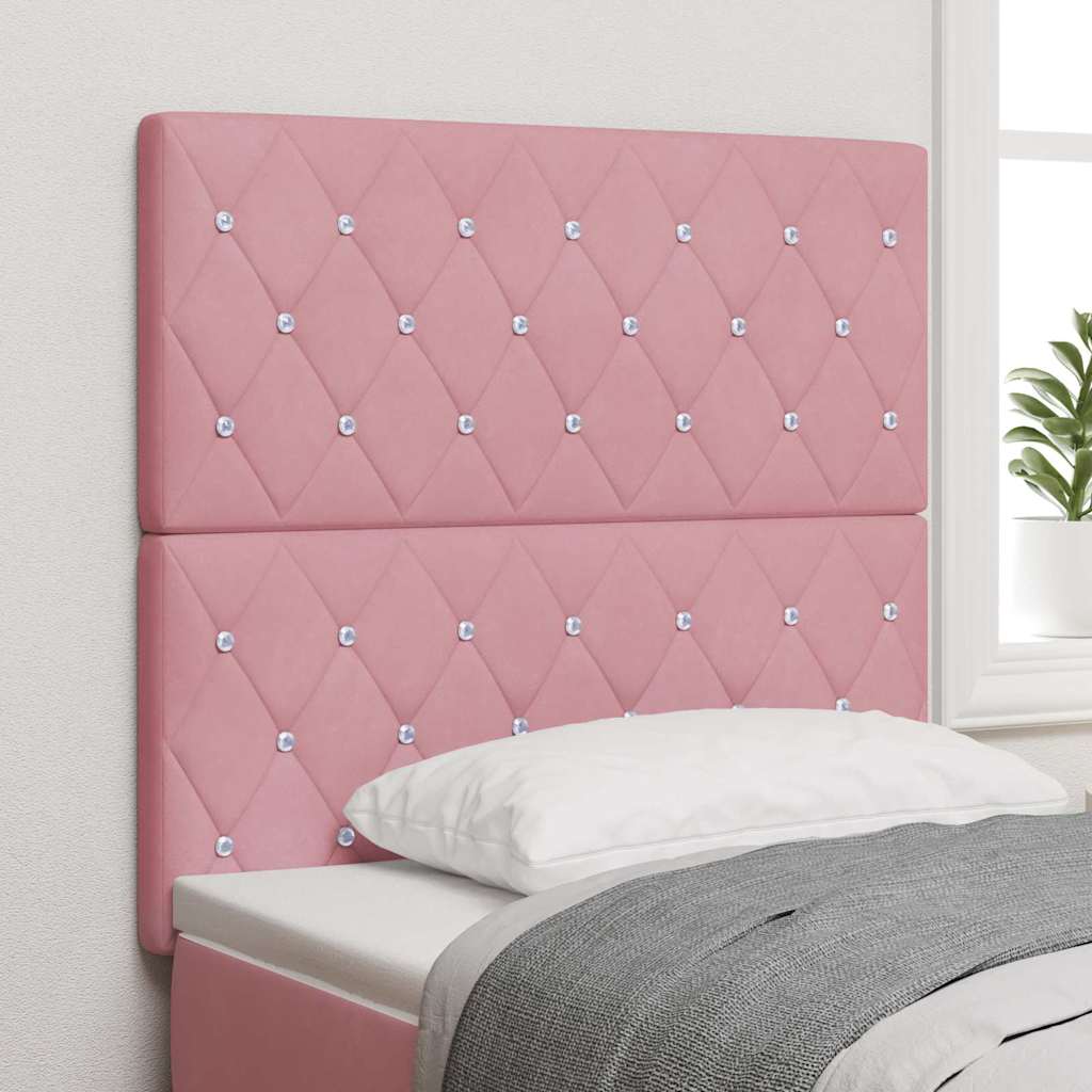 Fejtámla Rózsaszín 90 cm Bársony