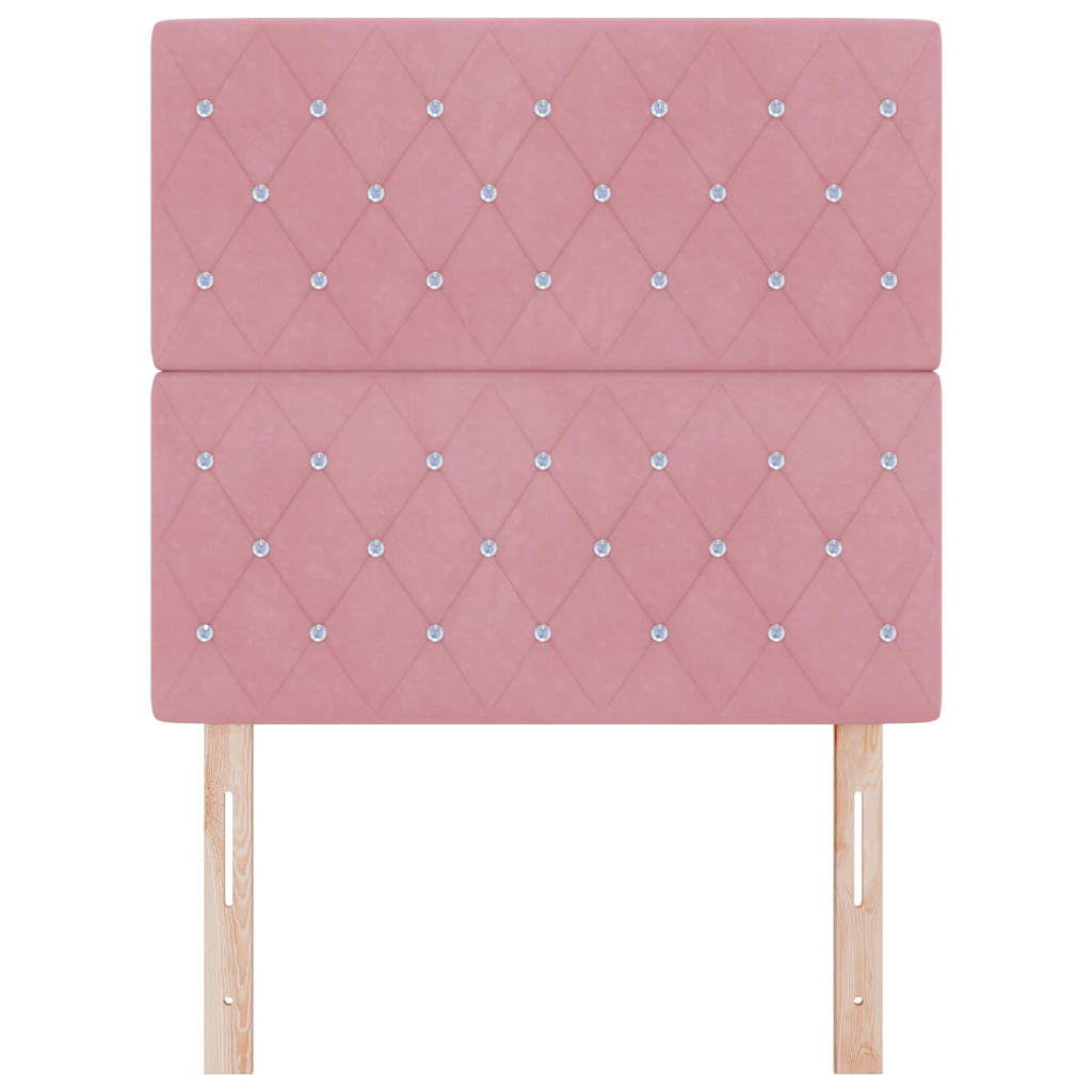Fejtámla Rózsaszín 90 cm Bársony