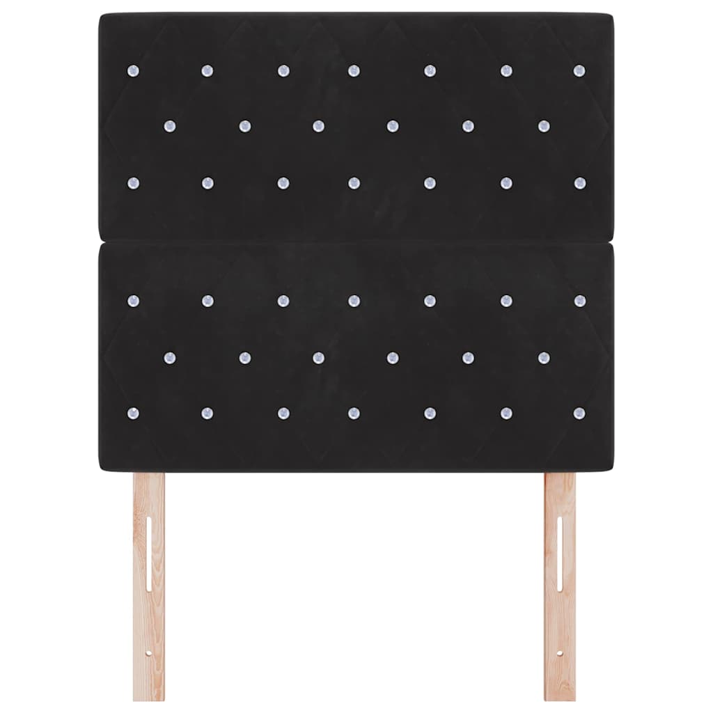Fejtámla Fekete 100 cm Bársony