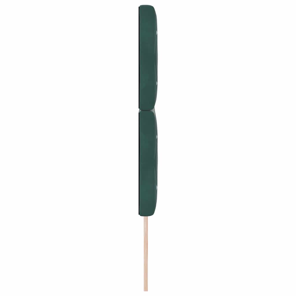 Fejtámla Sötétzöld 144 cm Bársony