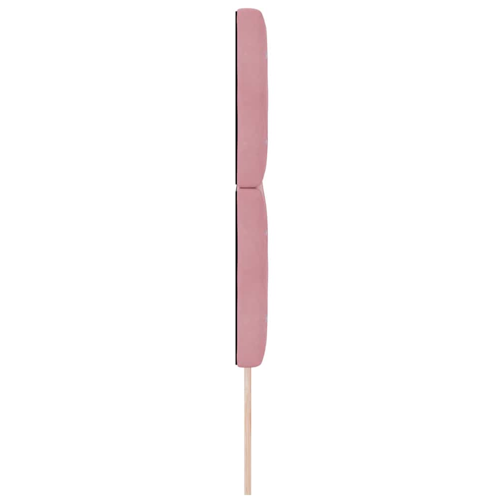 Fejtámla Rózsaszín 160 cm Bársony