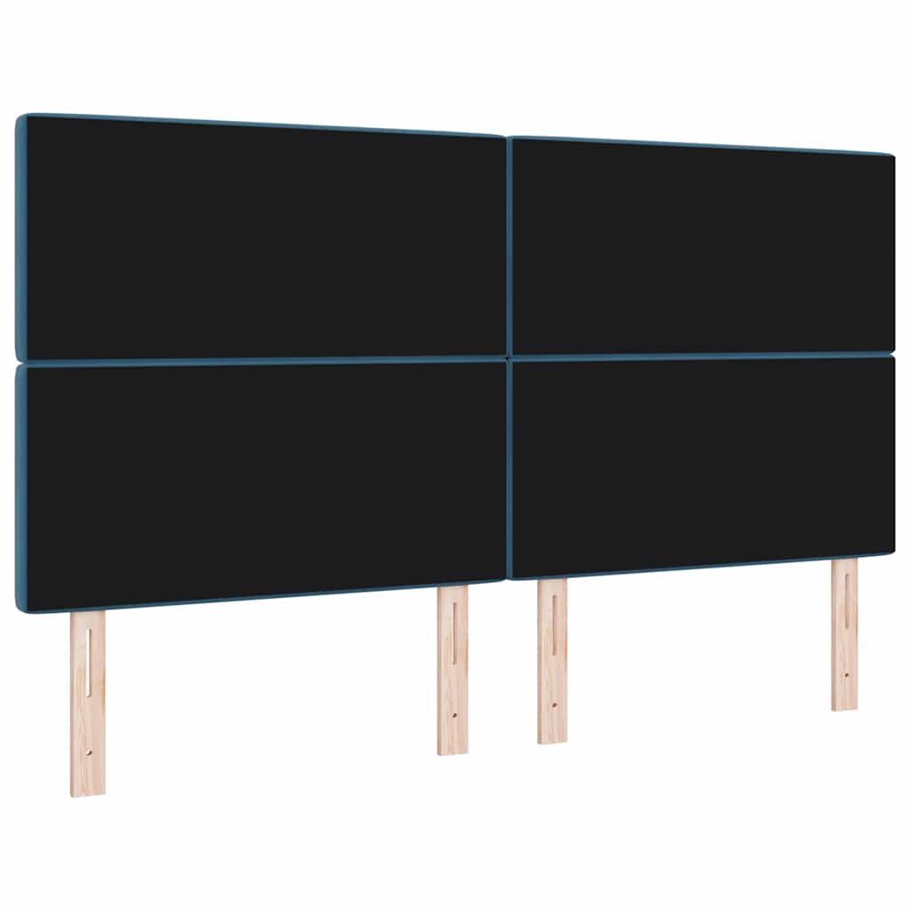 Fejtámla Sötét kék 180 cm Bársony