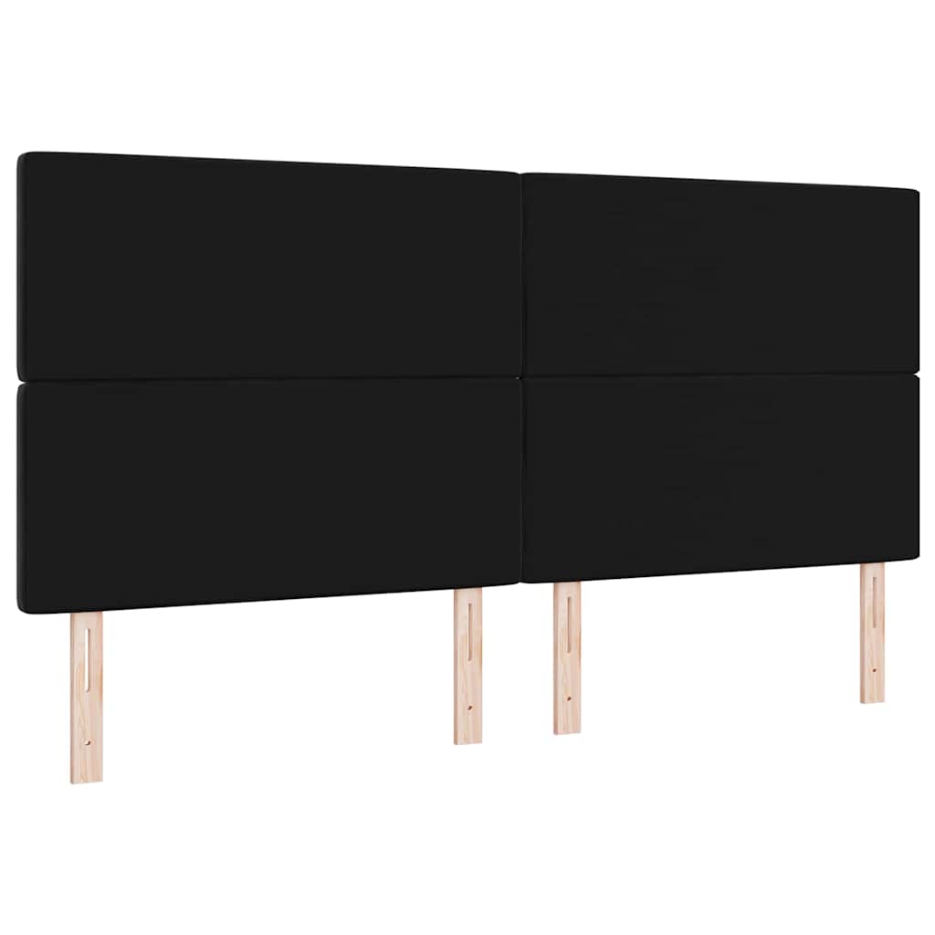 Fejtámla Fekete 200 cm Bársony