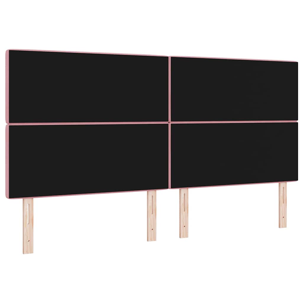 Fejtámla Rózsaszín 200 cm Bársony