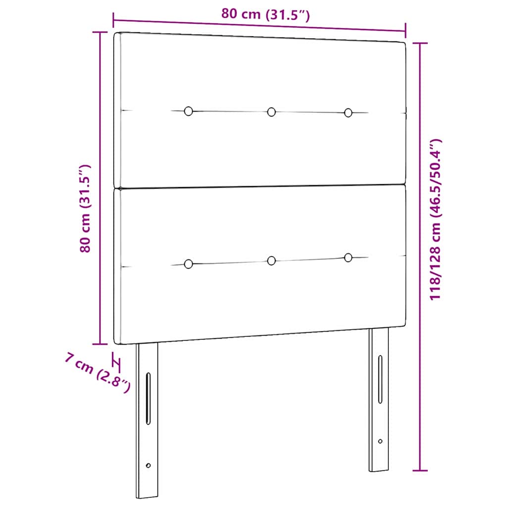 Fejtámla Sötétzöld 80 cm Bársony