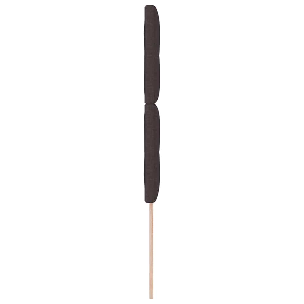 Magasságállítható ágyfej fejtámlával Sötét Barna 90 cm szövet