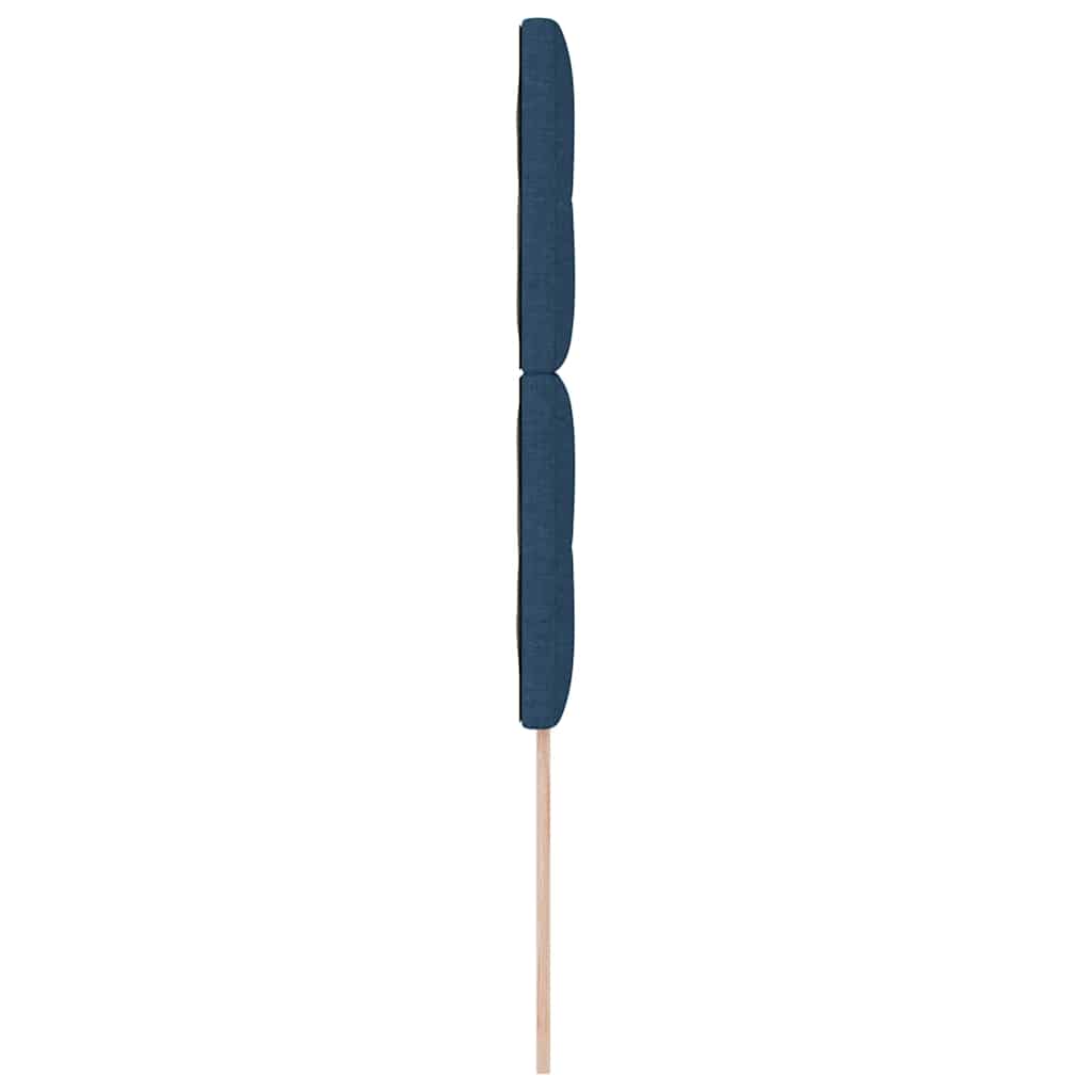 Magasságállítható ágyfej fejtámlával Kék 90 cm szövet