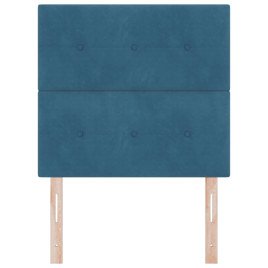 Fejtámla Sötét kék 100 cm Bársony