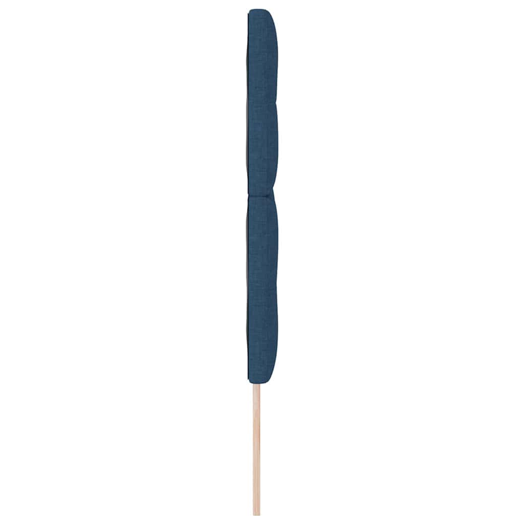 Magasságállítható ágyfej fejtámlával Kék 144 cm szövet