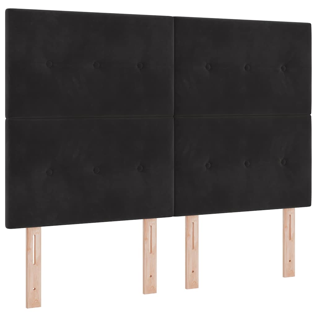 Fejtámla Fekete 160 cm Bársony