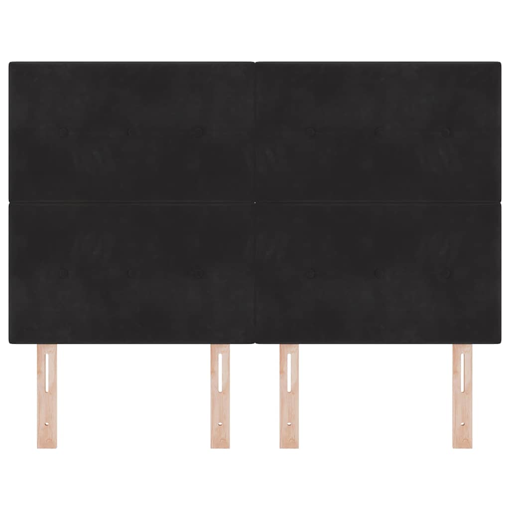 Fejtámla Fekete 160 cm Bársony