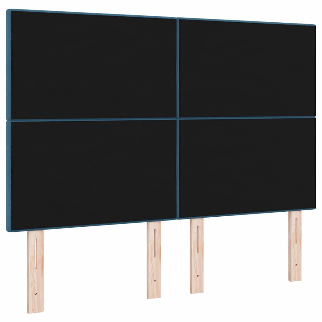 Fejtámla Sötét kék 160 cm Bársony