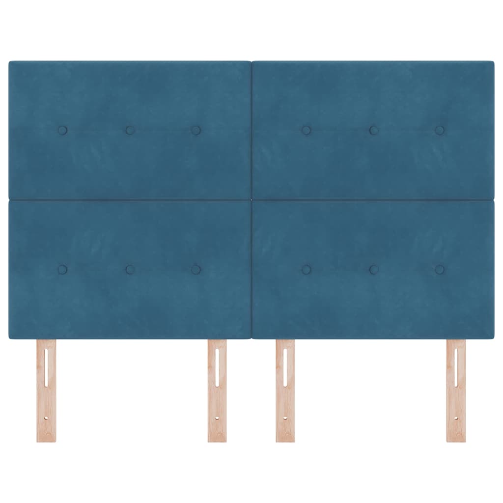 Fejtámla Sötét kék 160 cm Bársony