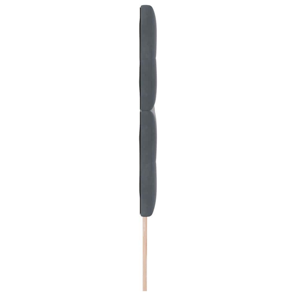 Fejtámla Sötétszürke 180 cm Bársony