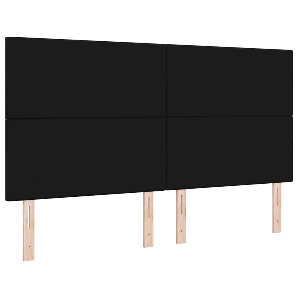 Fejtámla Fekete 180 cm Bársony