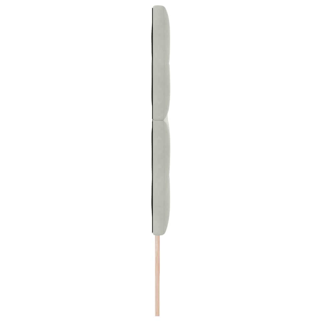 Fejtámla Világosszürke 200 cm Bársony