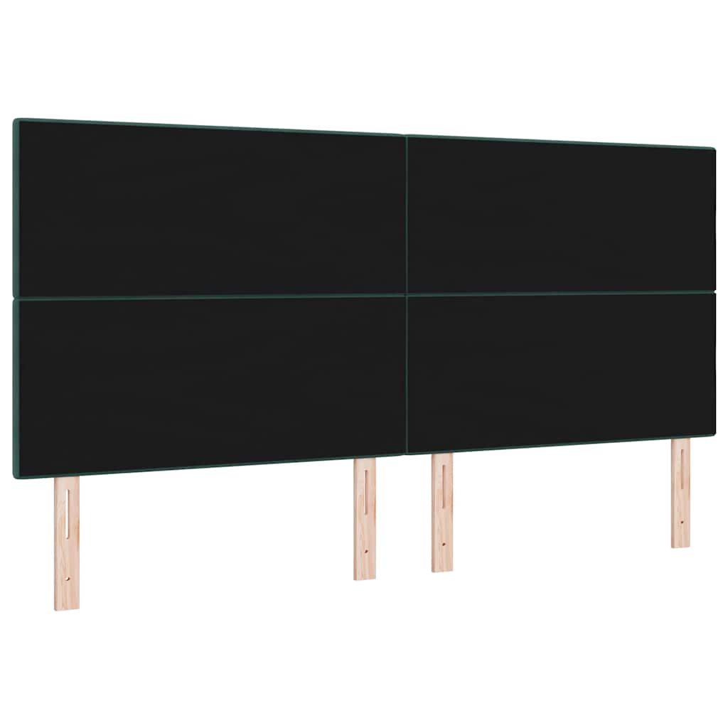 Fejtámla Sötétzöld 200 cm Bársony
