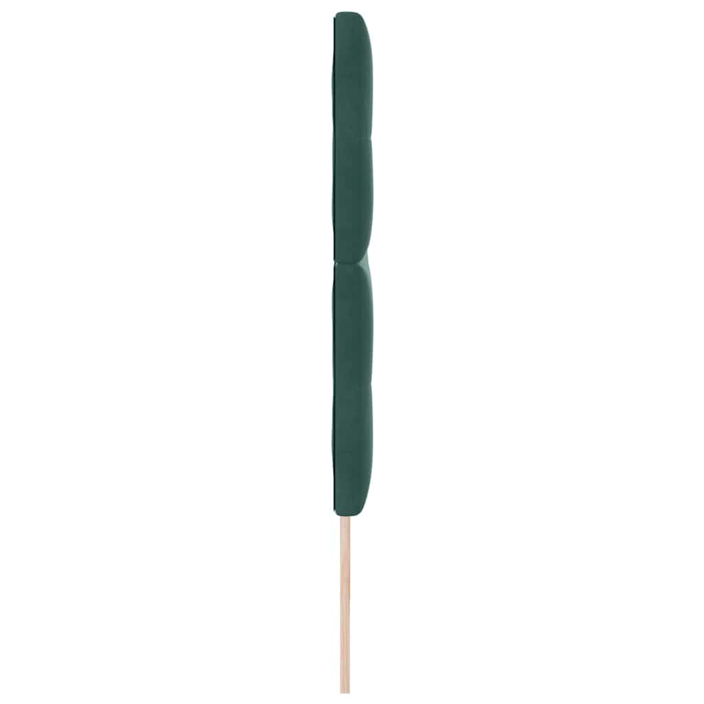 Fejtámla Sötétzöld 200 cm Bársony
