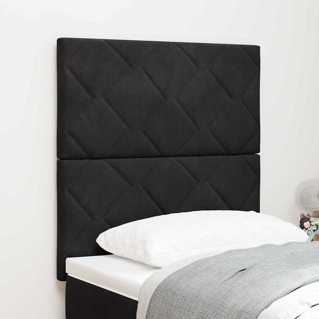 Fejtámla Fekete 80 cm Bársony