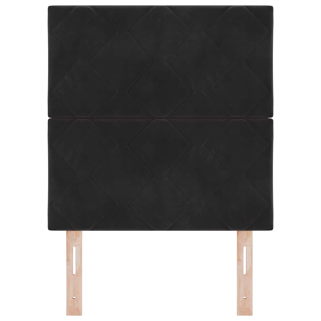 Fejtámla Fekete 80 cm Bársony