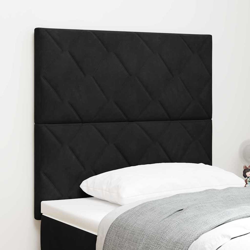 Fejtámla Fekete 90 cm Bársony