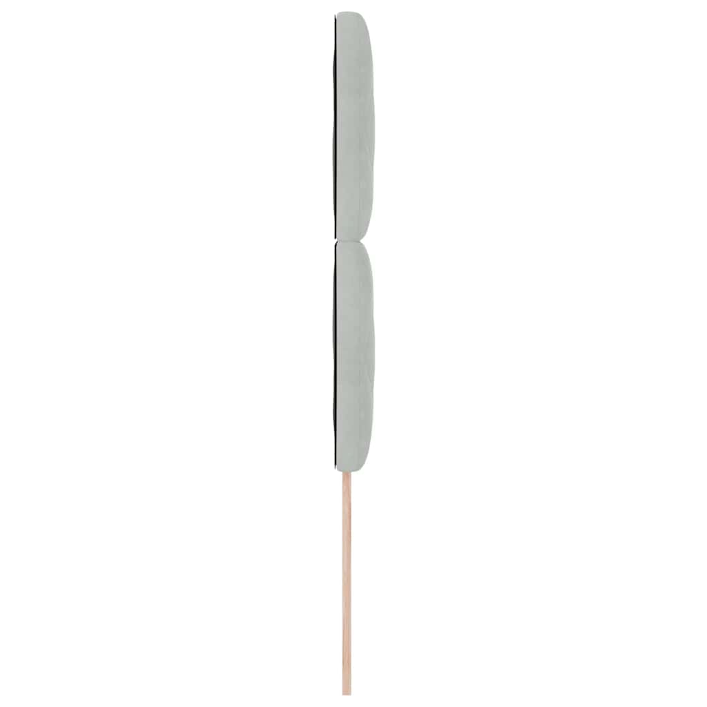 Fejtámla Világosszürke 100 cm Bársony