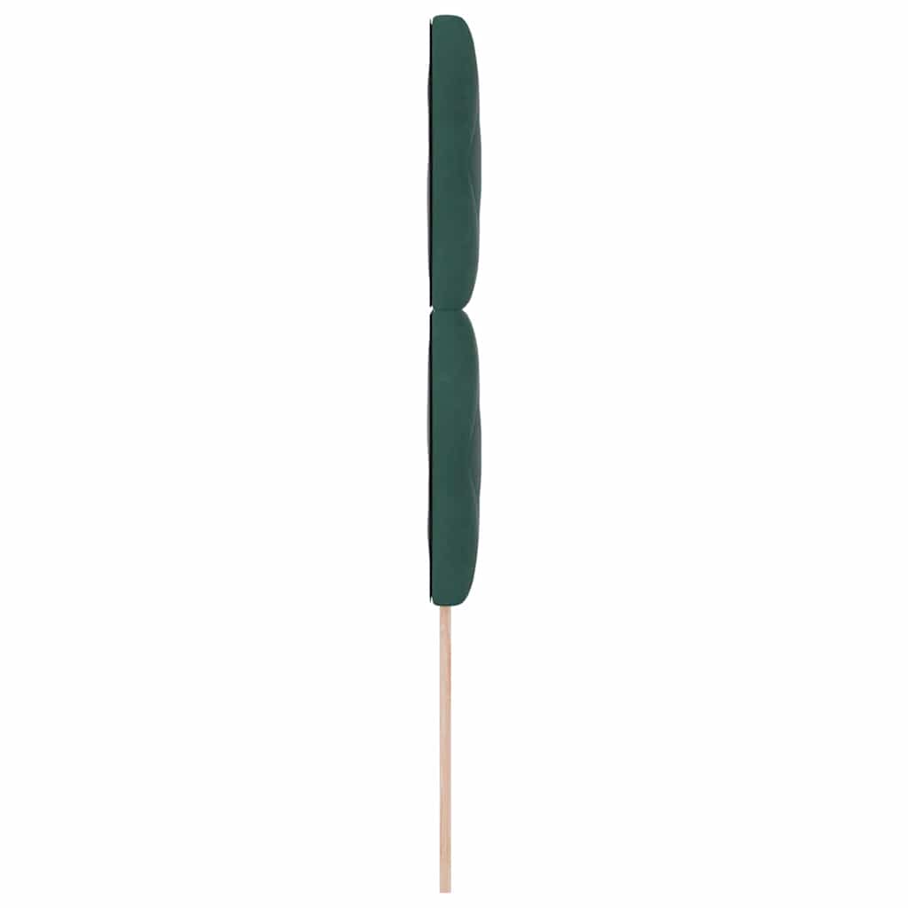 Fejtámla Sötétzöld 100 cm Bársony