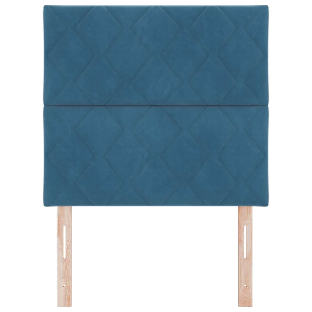 Fejtámla Sötét kék 100 cm Bársony