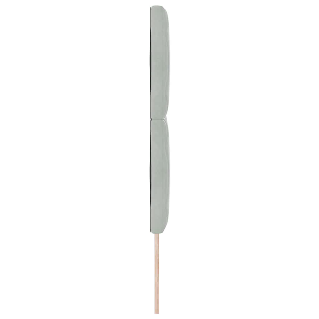 Fejtámla Világosszürke 160 cm Bársony
